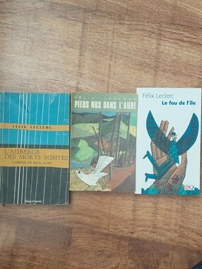 Félix Leclerc Livre Lot — Blue, Green, White Covers